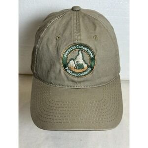 ECO Pinnacles Campground Baseball Hat California‎ Embroidered Strapback Cap Tan